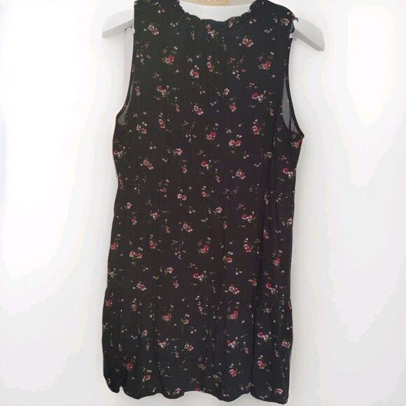Gap women's Split Neck Floral Tie Waist Dress cottagecore preppy XXL - Picture 6 of 7